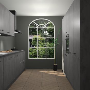 Beton Antraciet keuken Dawei 90664