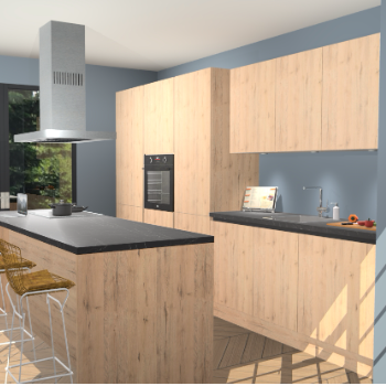 Madera Natuur greeploze keuken Straatsburg 48492