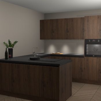 Noten greeploze keuken Rosario 68684