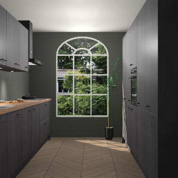 Beton Zwarte keuken Dawei 90670