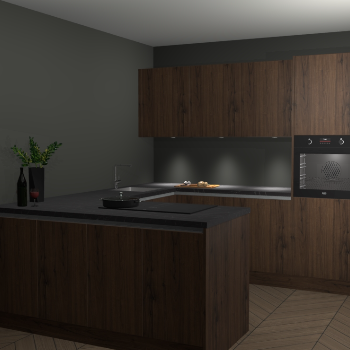 Noten greeploze keuken Rosario 68741