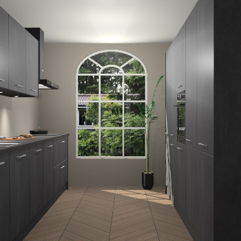 Beton Zwarte keuken Dawei 90680