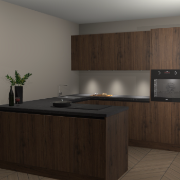 Noten greeploze keuken Rosario 68744