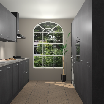 Beton Zwarte keuken Dawei 90687