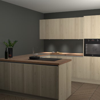 Vuren greeploze keuken Rosario 68791