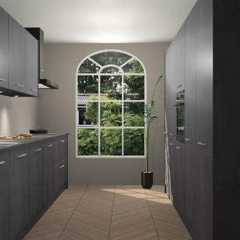 Beton Zwarte keuken Dawei 90699