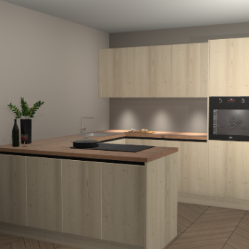 Vuren greeploze keuken Rosario 68799