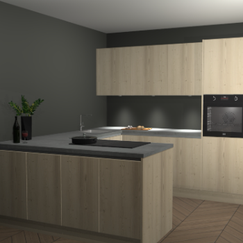 Vuren greeploze keuken Rosario 68806