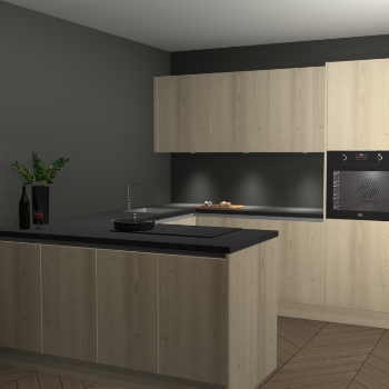 Vuren greeploze keuken Rosario 68853