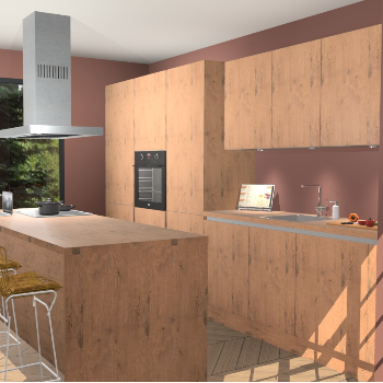 Astoria Eiken greeploze keuken Straatsburg 48413