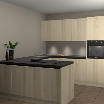 Vuren greeploze keuken Rosario 68857