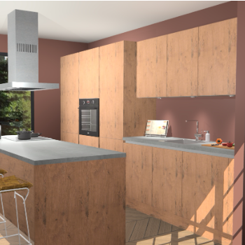 Astoria Eiken greeploze keuken Straatsburg 48763