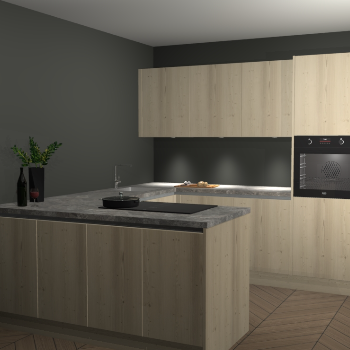 Vuren greeploze keuken Rosario 68886