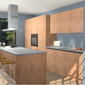 Astoria Eiken greeploze keuken Straatsburg 48779