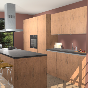 Astoria Eiken greeploze keuken Straatsburg 48764