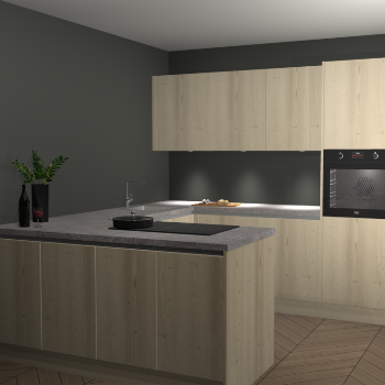 Vuren greeploze keuken Rosario 68912