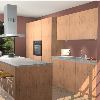 Astoria Eiken greeploze keuken Straatsburg 48765