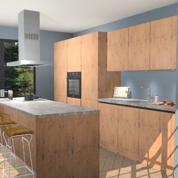 Astoria Eiken greeploze keuken Straatsburg 48781