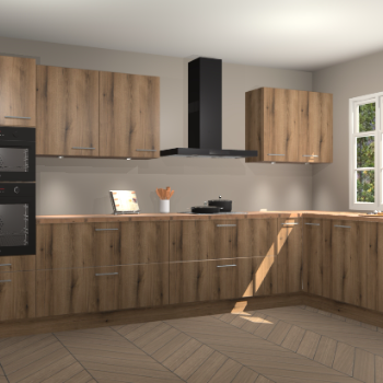 Goud eiken keuken Graz 71784