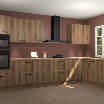 Goud eiken keuken Graz 71747