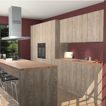 Cantaro Eiken keuken Straatsburg 48853