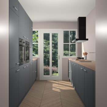 Onyxgrijze keuken Olympia 88138