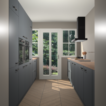 Onyxgrijze keuken Olympia 88141