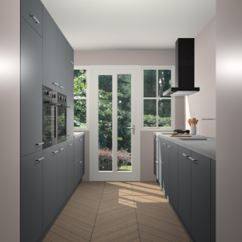 Onyxgrijze keuken Olympia 88144