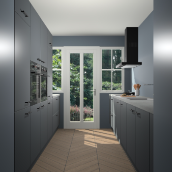 Onyxgrijze keuken Olympia 88146