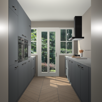 Onyxgrijze keuken Olympia 88147