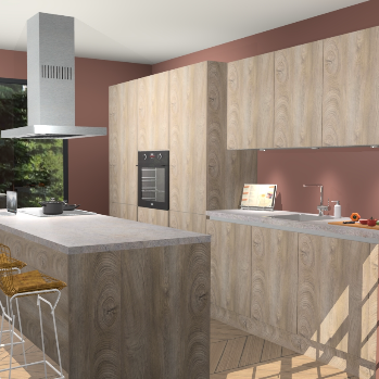 Cantaro Eiken greeploze keuken Straatsburg 48963