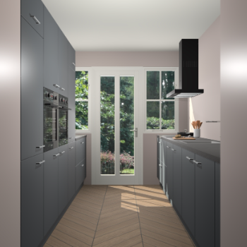 Onyxgrijze keuken Olympia 88150