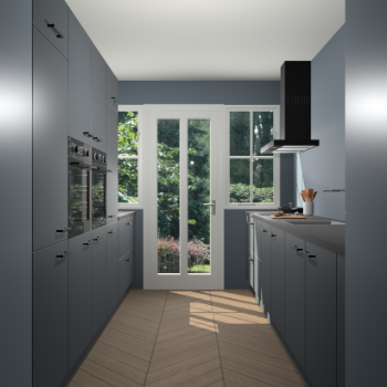 Onyxgrijze keuken Olympia 88152