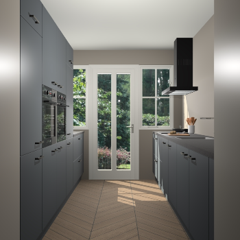 Onyxgrijze keuken Olympia 88153