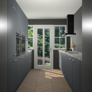 Onyxgrijze keuken Olympia 88156