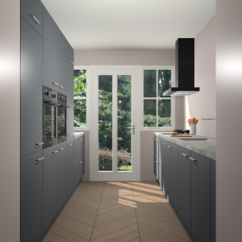 Onyxgrijze keuken Olympia 88157