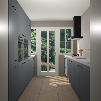 Onyxgrijze keuken Olympia 88166