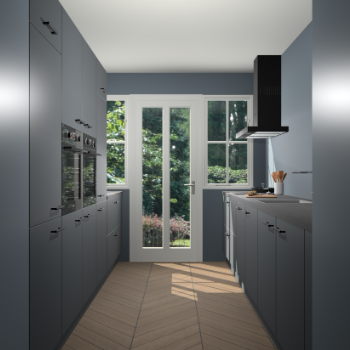 Onyxgrijze keuken Olympia 88171