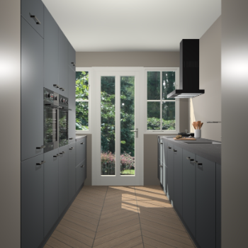 Onyxgrijze keuken Olympia 88172