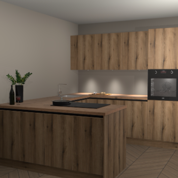 Goud Eiken greeploze keuken Rosario 67566