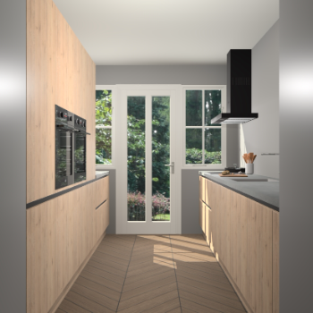 Madera Natuur greeploze keuken Olympia 88187