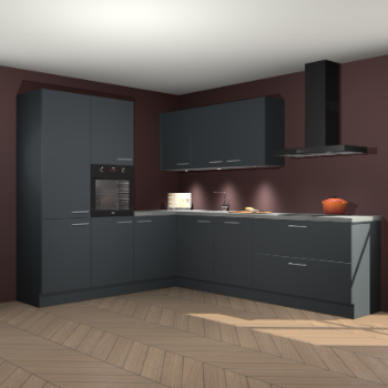 Onyxgrijze keuken Parla 82620