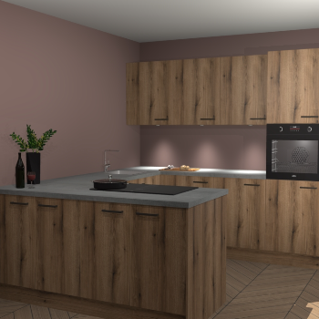 Goud Eiken keuken Rosario 67664