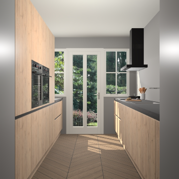 Madera Natuur greeploze keuken Olympia 88196