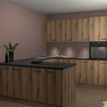 Goud Eiken keuken Rosario 67673