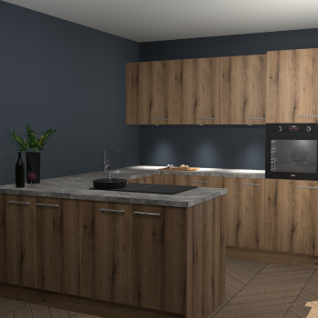 Goud Eiken keuken Rosario 67726