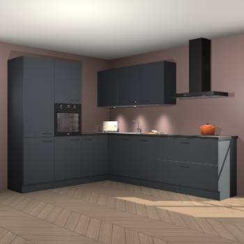 Onyxgrijze keuken Parla 82631