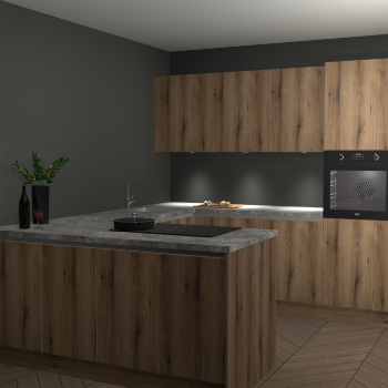 Goud Eiken greeploze keuken Rosario 67731