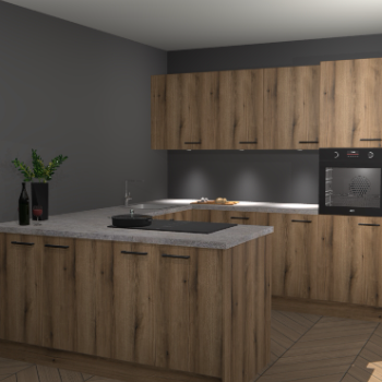 Goud Eiken keuken Rosario 67744