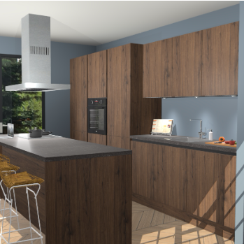 Noten greeploze keuken Straatsburg 49161